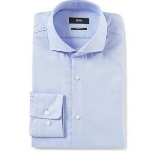 NWT Hugo Boss Sharp Fit Spread Collar Solid Dress